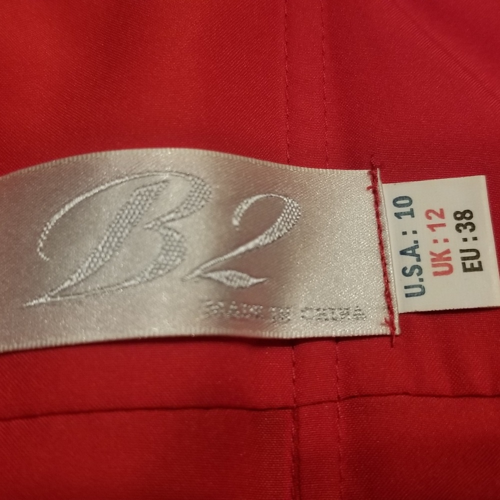 B2 Red Tea Length Dress - Picture 4 of 4